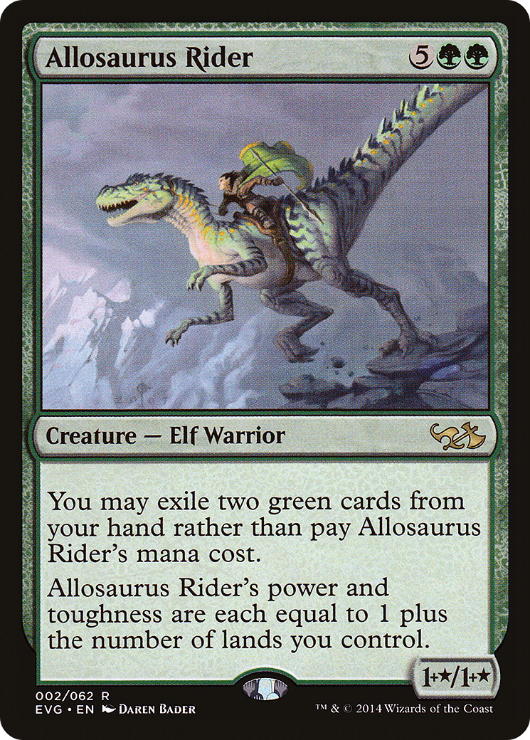 Allosaurus Rider (Elves vs. Goblins) [Duel Decks Anthology]-1