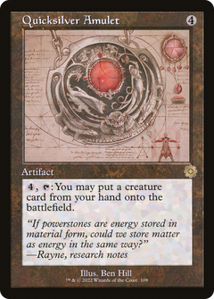 Quicksilver Amulet (Retro Schematic) [The Brothers' War Retro Artifacts]-1