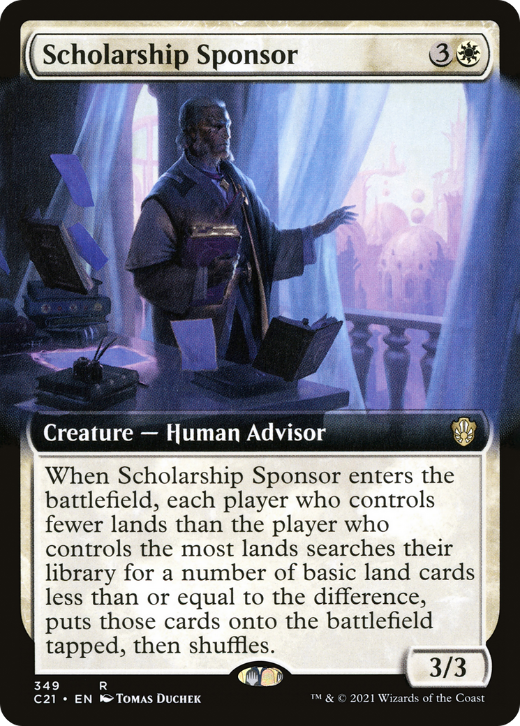 Scholarship Sponsor (Extended Art) [Commander 2021]-1