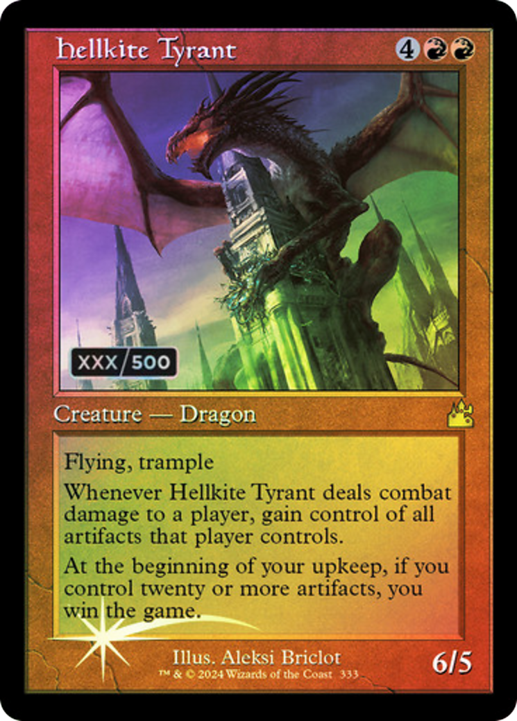 Hellkite Tyrant (Retro) (Serialized) [Ravnica Remastered]-1