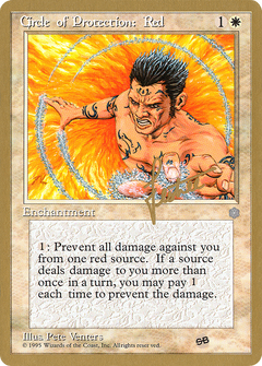 Circle of Protection: Red (Bertrand Lestree) (SB) (ICE) [Pro Tour Collector Set]-1