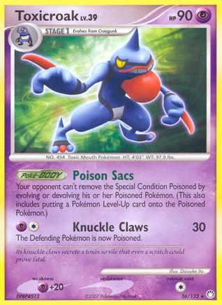 Toxicroak (36/123) [Diamond & Pearl: Mysterious Treasures]-1