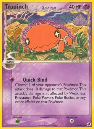 Trapinch (69/101) (Delta Species) (Stamped) [EX: Dragon Frontiers]-1