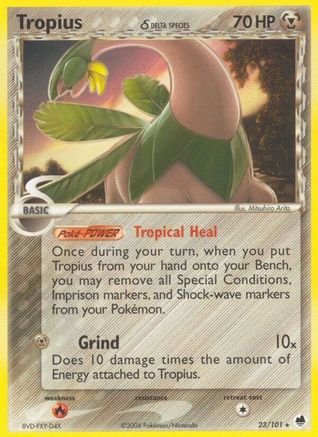 Tropius (23/101) (Delta Species) (Stamped) [EX: Dragon Frontiers]-1