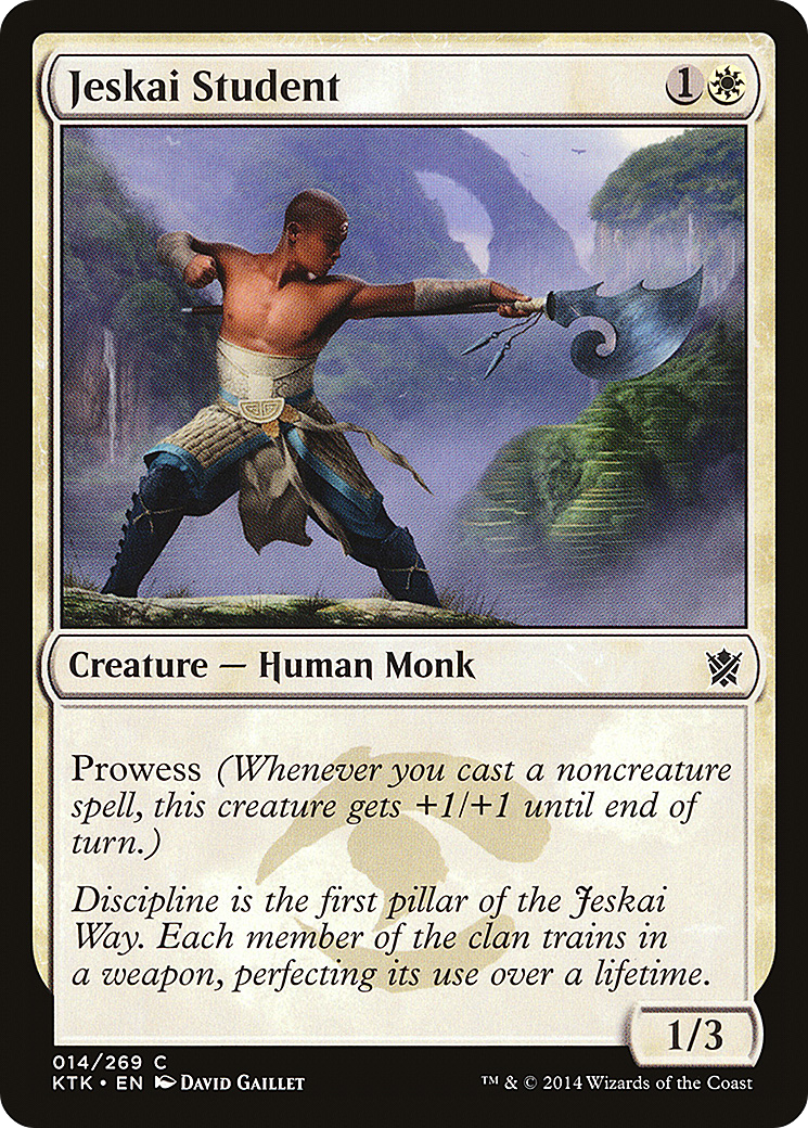 Jeskai Student [Khans of Tarkir]-1