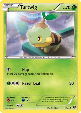 Turtwig (1/135) [Black & White: Plasma Storm]-1