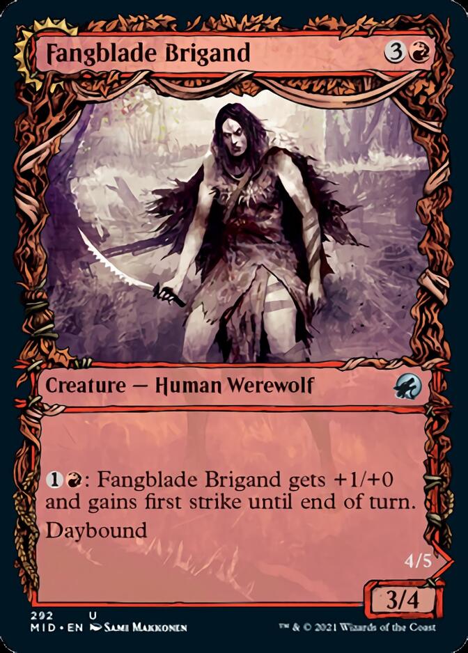 Fangblade Brigand // Fangblade Eviscerator (Showcase Equinox) [Innistrad: Midnight Hunt]-1