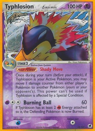 Typhlosion (12/101) (Delta Species) [EX: Dragon Frontiers]-1
