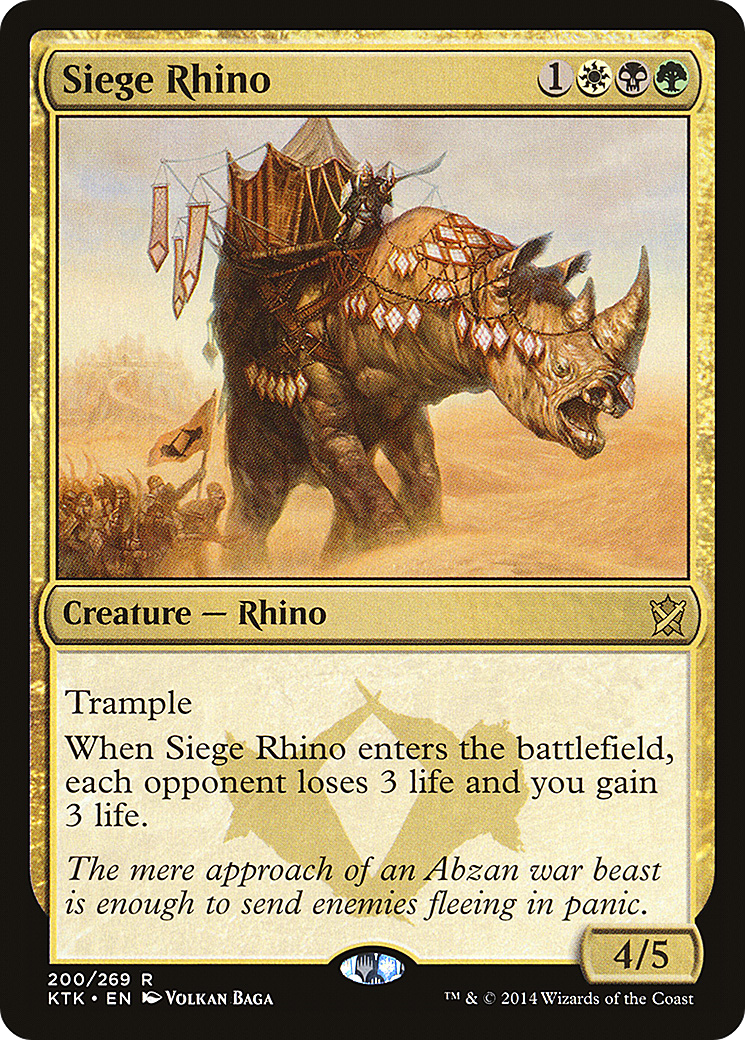Siege Rhino [Khans of Tarkir]-1