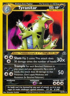 Tyranitar (31/75) [Neo Discovery 1st Edition]-1