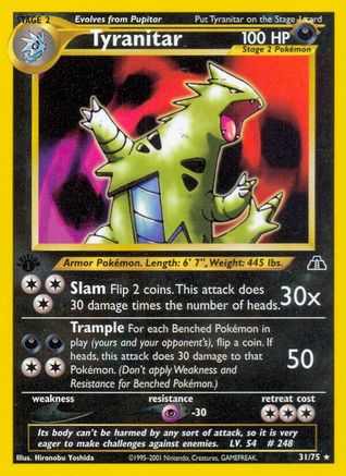 Tyranitar (31/75) [Neo Discovery 1st Edition]-1
