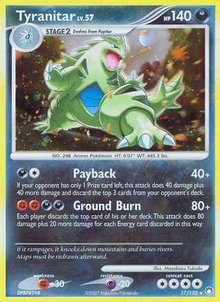 Tyranitar (17/123) [Diamond & Pearl: Mysterious Treasures]-1