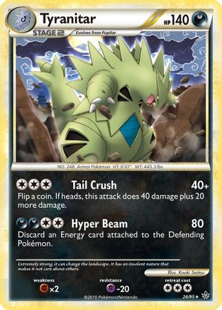 Tyranitar (26/95) [HeartGold & SoulSilver: Unleashed]-1