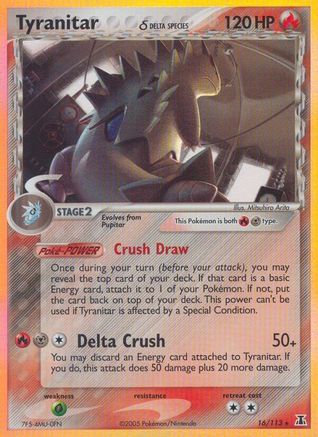 Tyranitar (16/113) (Delta Species) [EX: Delta Species]-1
