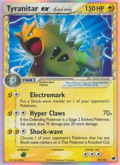 Tyranitar ex (99/101) (Delta Species) [EX: Dragon Frontiers]-1