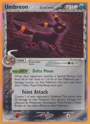 Umbreon (17/113) (Delta Species) [EX: Delta Species]-1