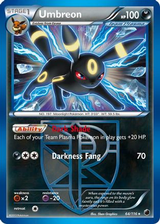 Umbreon (64/116) [Black & White: Plasma Freeze]-1