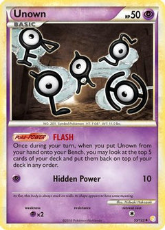 Unown (55/123) [HeartGold & SoulSilver: Base Set]-1