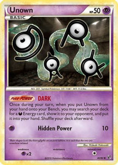 Unown (40/90) [HeartGold & SoulSilver: Undaunted]-1