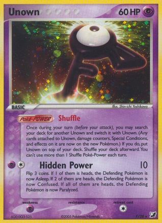 Unown (F) (F/28) [EX: Unseen Forces]-1