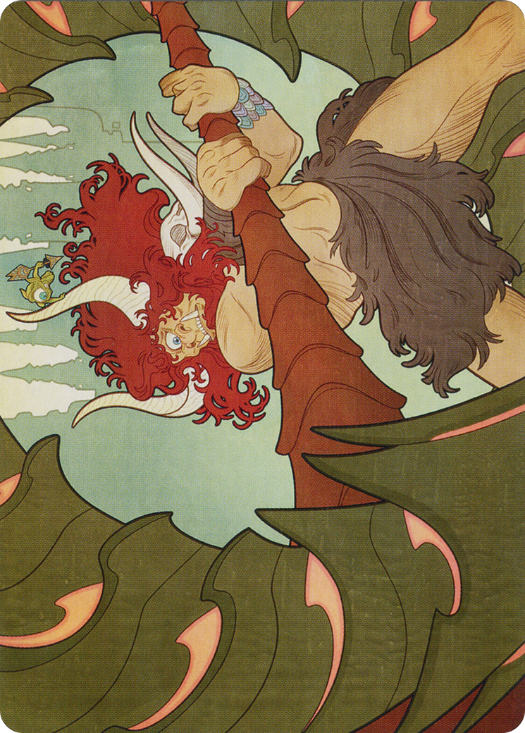 Borborygmos and Fblthp // Borborygmos and Fblthp (AMOM-057) - March of the Machine Art Series (Borderless) Foil-1