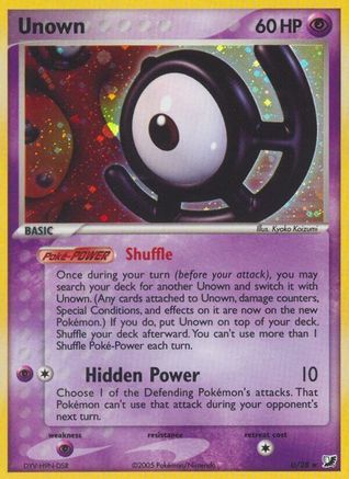 Unown (U) (U/28) [EX: Unseen Forces]-1