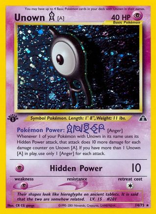 Unown [A] (14/75) [Neo Discovery Unlimited]-1