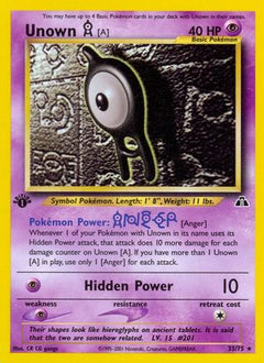 Unown [A] (33/75) [Neo Discovery Unlimited]-1