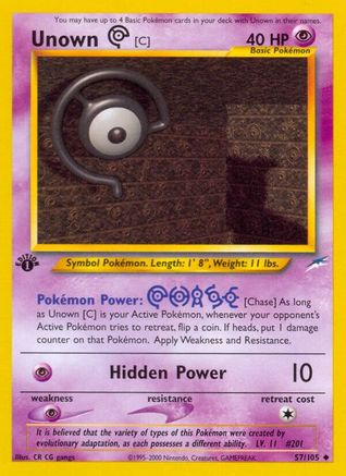 Unown [C] (57/105) [Neo Destiny Unlimited]-1