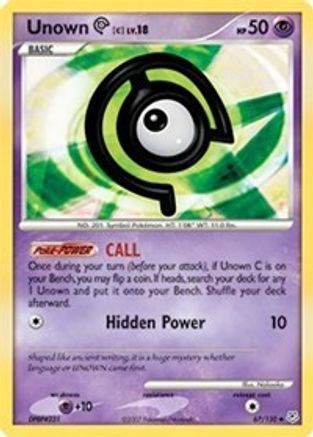 Unown C (67/130) [Diamond & Pearl: Base Set]-1