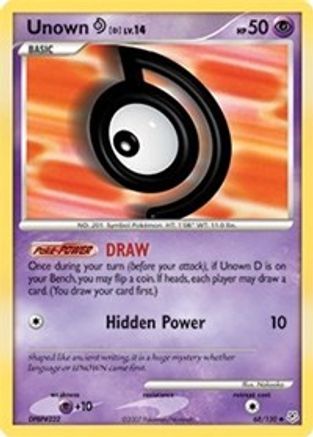 Unown D (68/130) [Diamond & Pearl: Base Set]-1