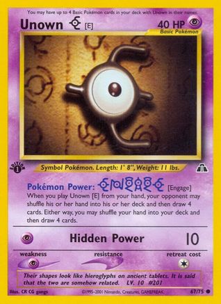 Unown [E] (67/75) [Neo Discovery Unlimited]-1