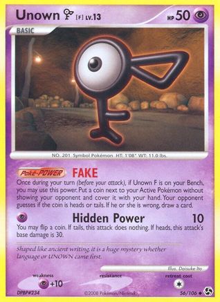 Unown F (56/106) [Diamond & Pearl: Great Encounters]-1
