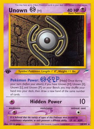 Unown [H] (28/105) [Neo Destiny Unlimited]-1