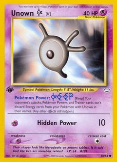Unown [K] (58/64) [Neo Revelation Unlimited]-1