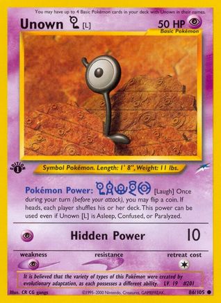 Unown [L] (86/105) [Neo Destiny Unlimited]-1