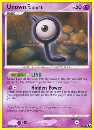 Unown L (91/106) [Diamond & Pearl: Great Encounters]-1