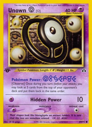 Unown [O] (69/75) [Neo Discovery Unlimited]-1