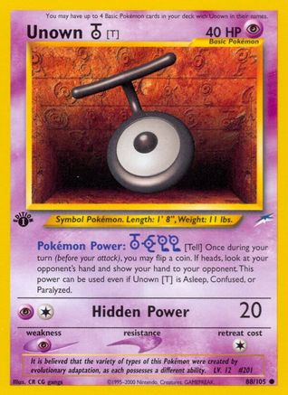 Unown [T] (88/105) [Neo Destiny Unlimited]-1
