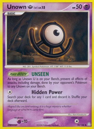 Unown U (78/146) [Diamond & Pearl: Legends Awakened]-1