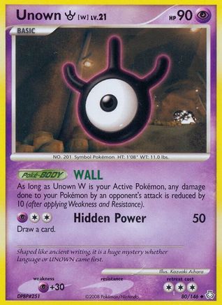 Unown W (80/146) [Diamond & Pearl: Legends Awakened]-1