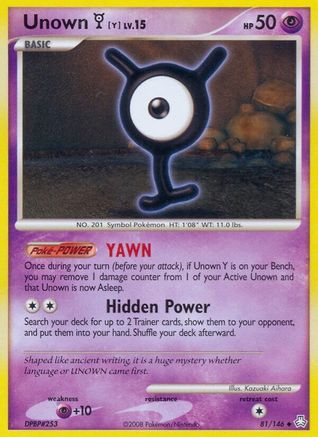 Unown Y (81/146) [Diamond & Pearl: Legends Awakened]-1