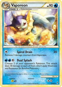 Vaporeon (52/95) [HeartGold & SoulSilver: Call of Legends]-1