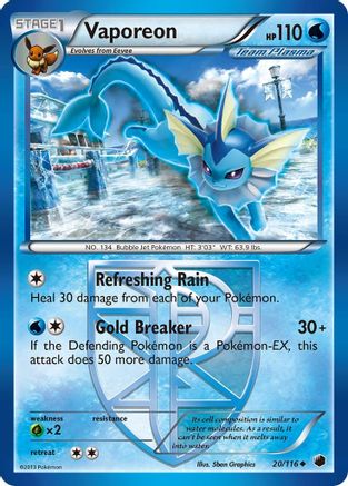 Vaporeon (20/116) [Black & White: Plasma Freeze]-1