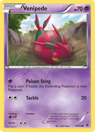 Venipede (38/98) [Black & White: Emerging Powers]-1