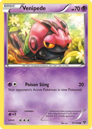 Venipede (51/146) [XY: Base Set]-1