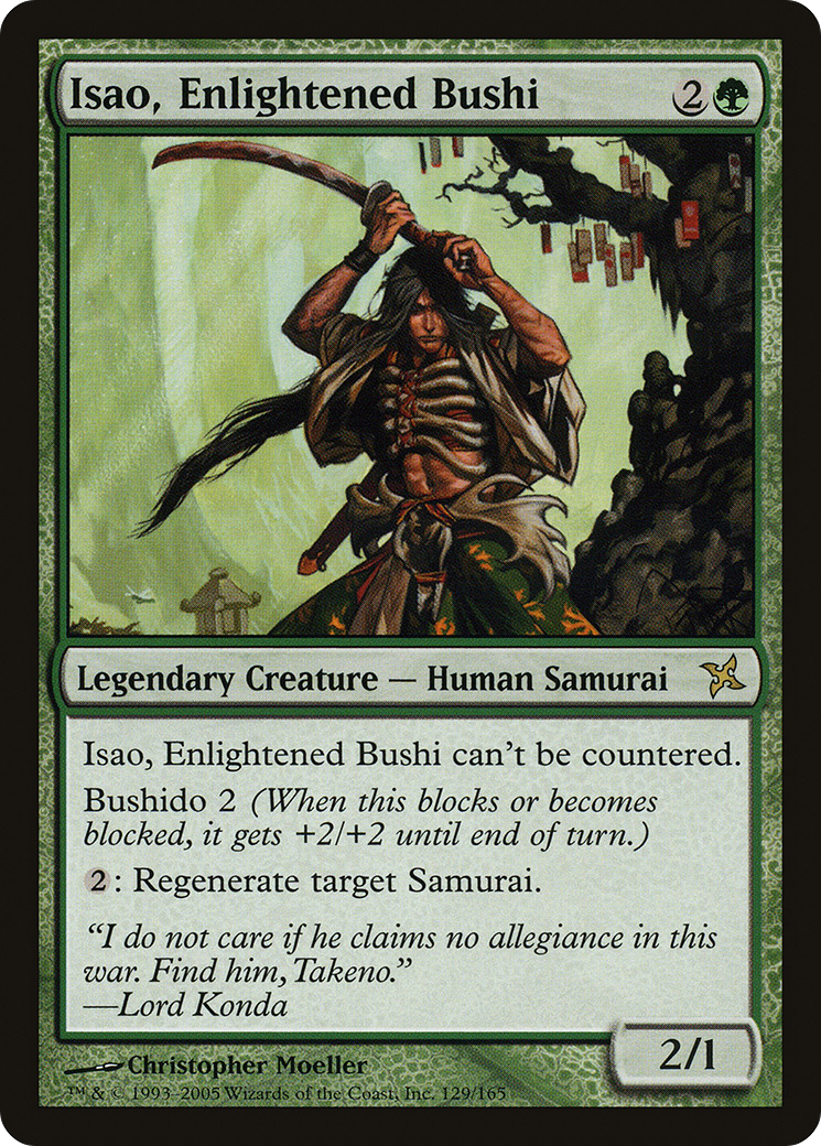 Isao, Enlightened Bushi [Betrayers of Kamigawa]-1