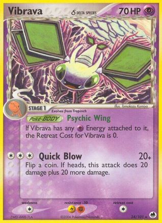 Vibrava (24/101) (Delta Species) [EX: Dragon Frontiers]-1