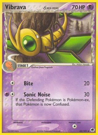 Vibrava (42/101) (Delta Species) [EX: Dragon Frontiers]-1