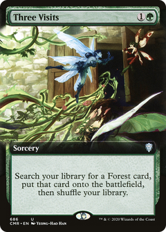 Three Visits (Extended Art) [Commander Legends]-1